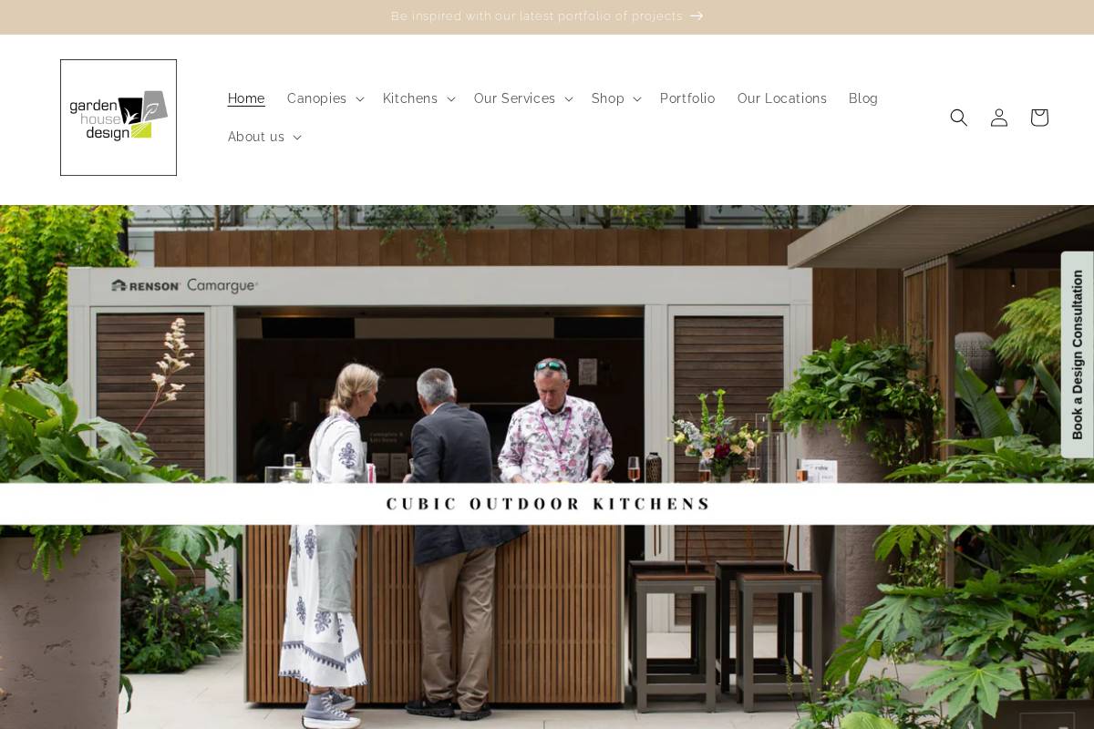 gardenhousedesign.co.uk homepage screenshot