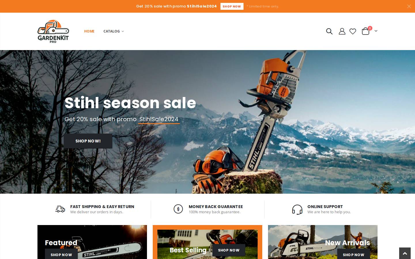 gardenkitpro.com homepage screenshot