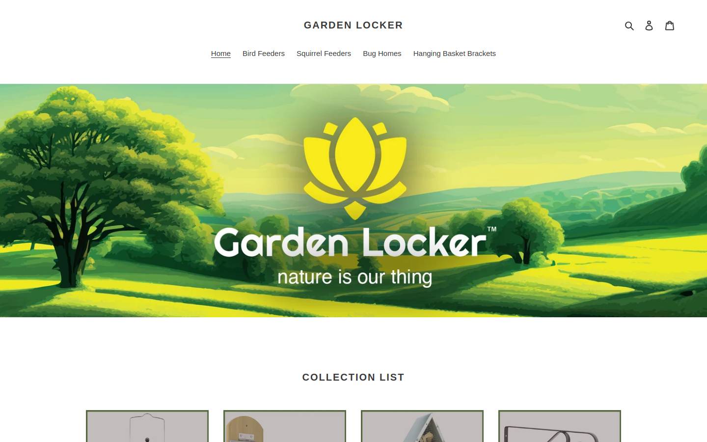 gardenlocker.com homepage screenshot