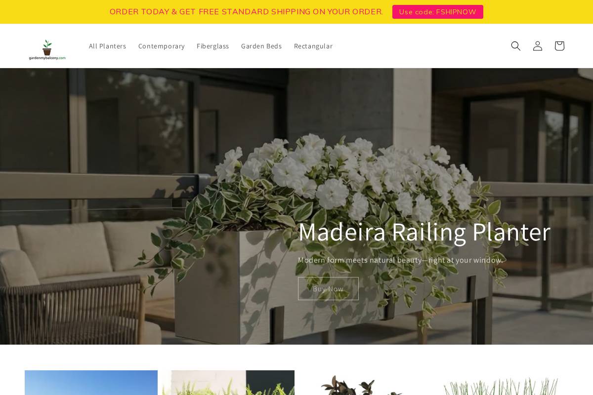 gardenmybalcony.com homepage screenshot