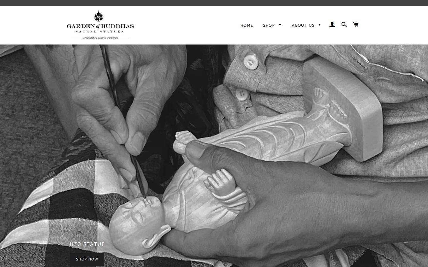 gardenofbuddhas.com homepage screenshot
