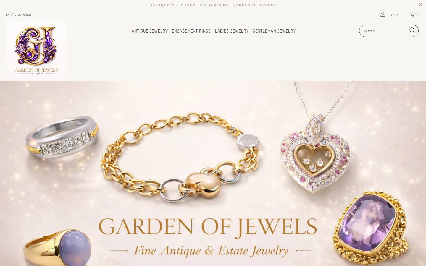 gardenofjewels.com homepage screenshot