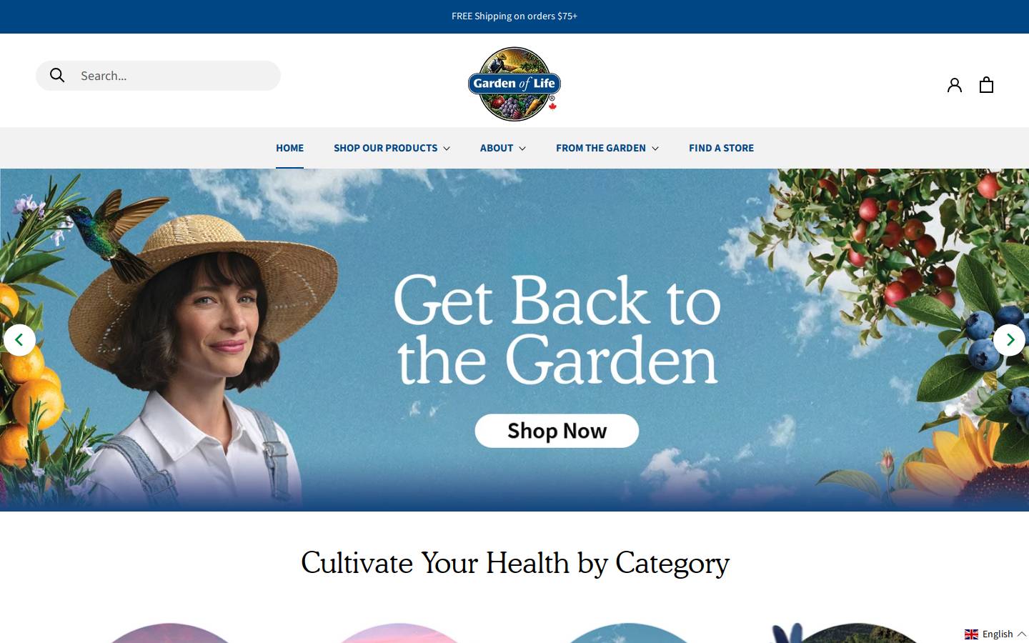 gardenoflifecanada.com homepage screenshot