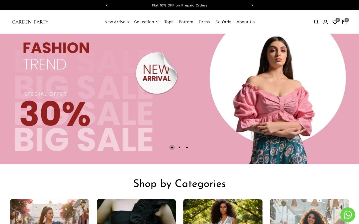 gardenpartyindia.in homepage screenshot