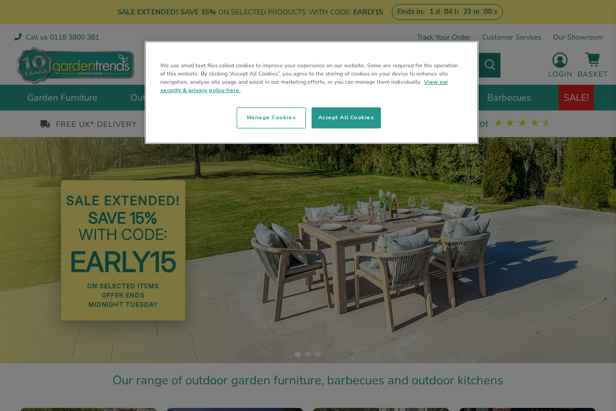 Garden Trends homepage screenshot