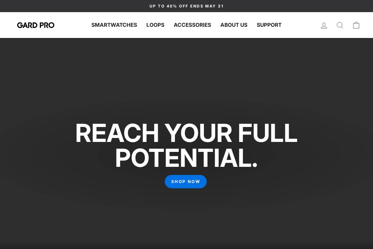 Gardpro.com homepage screenshot