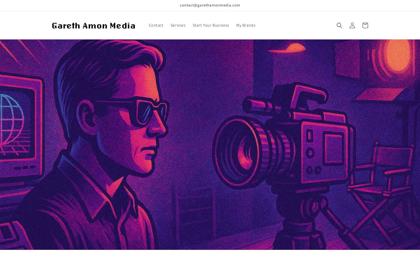 garethamonmedia.com homepage screenshot