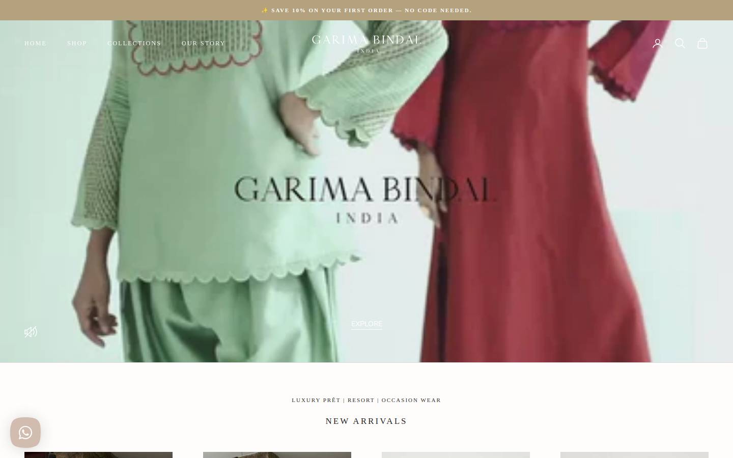 garimabindal.com homepage screenshot