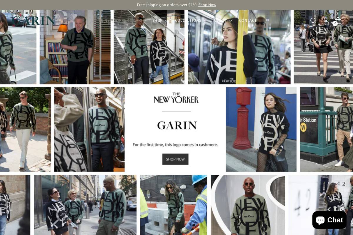 garinshop.com homepage screenshot