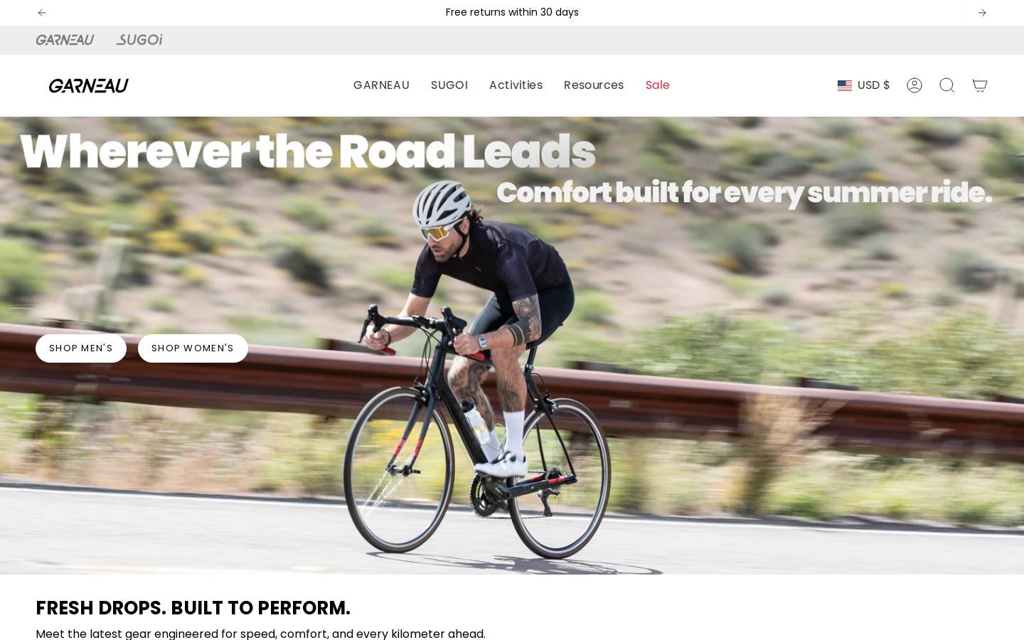 Garneau homepage screenshot