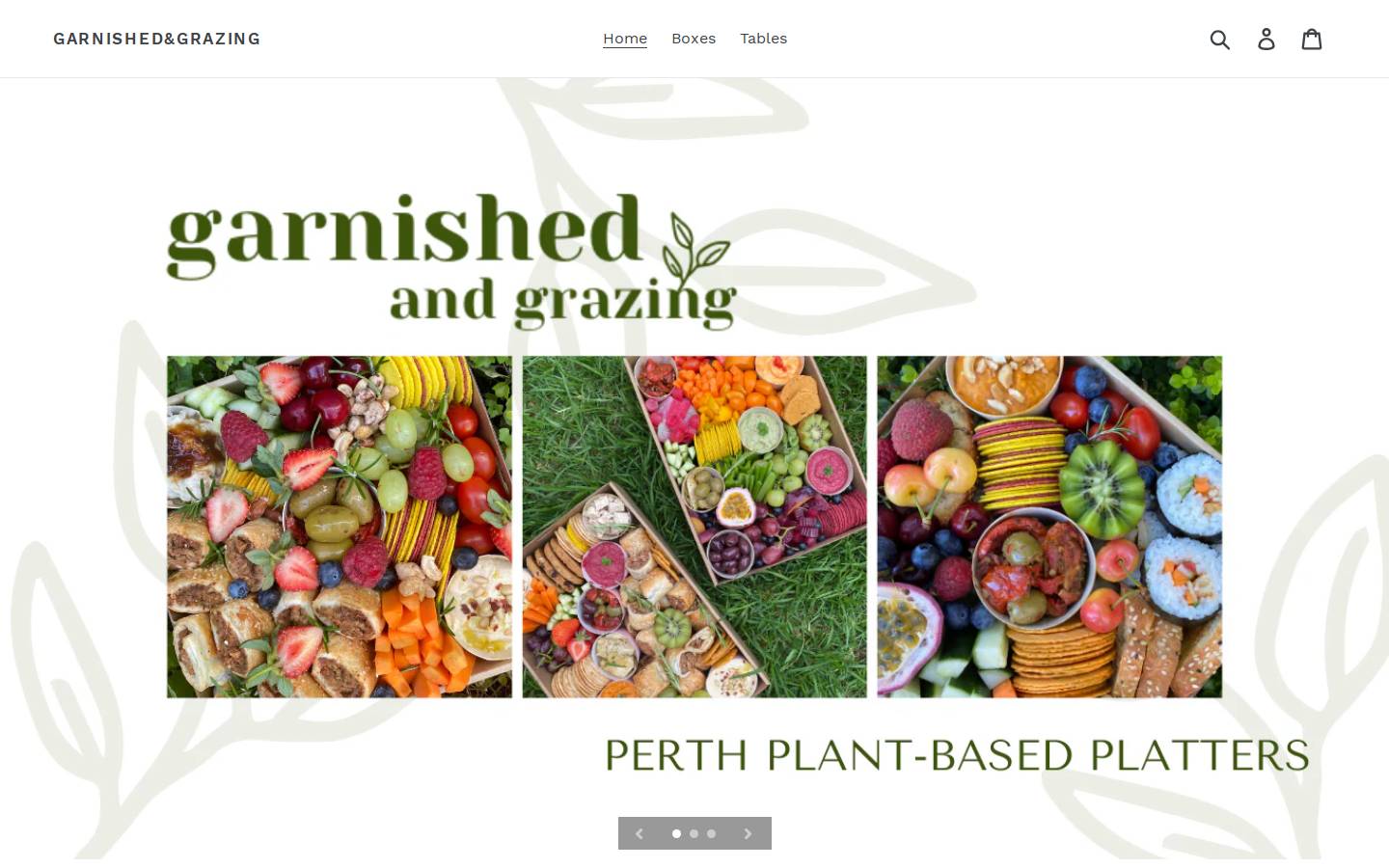 garnishedandgrazing.com homepage screenshot