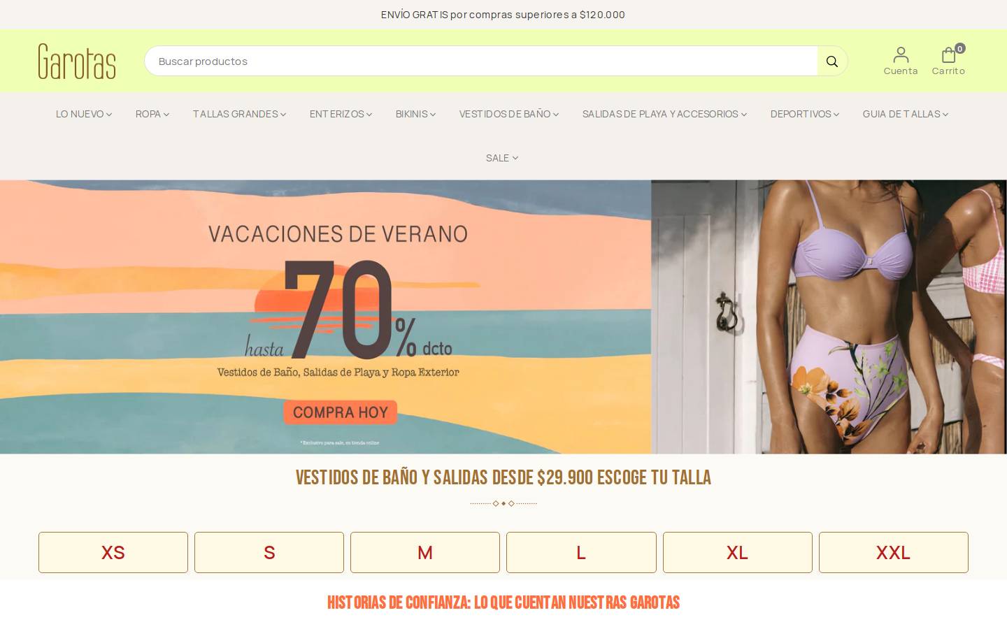 garotas.com.co homepage screenshot