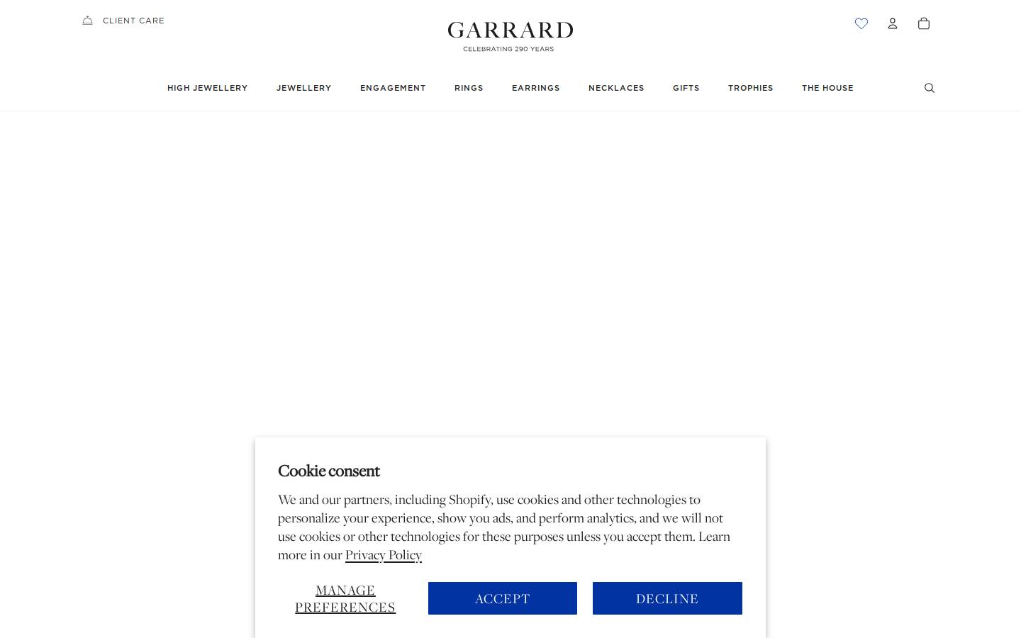 Garrard homepage screenshot