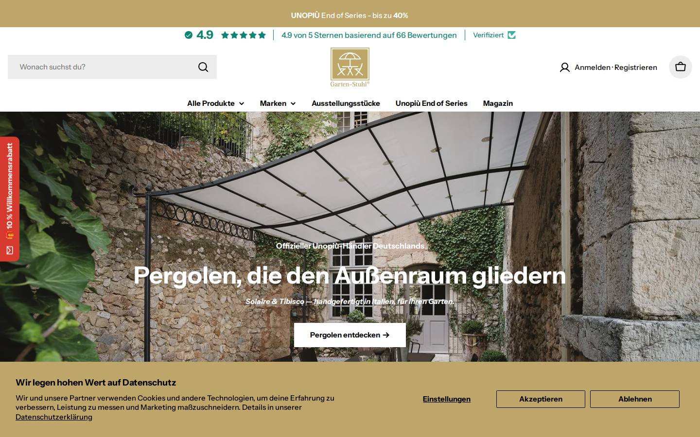 garten-stuhl.eu homepage screenshot