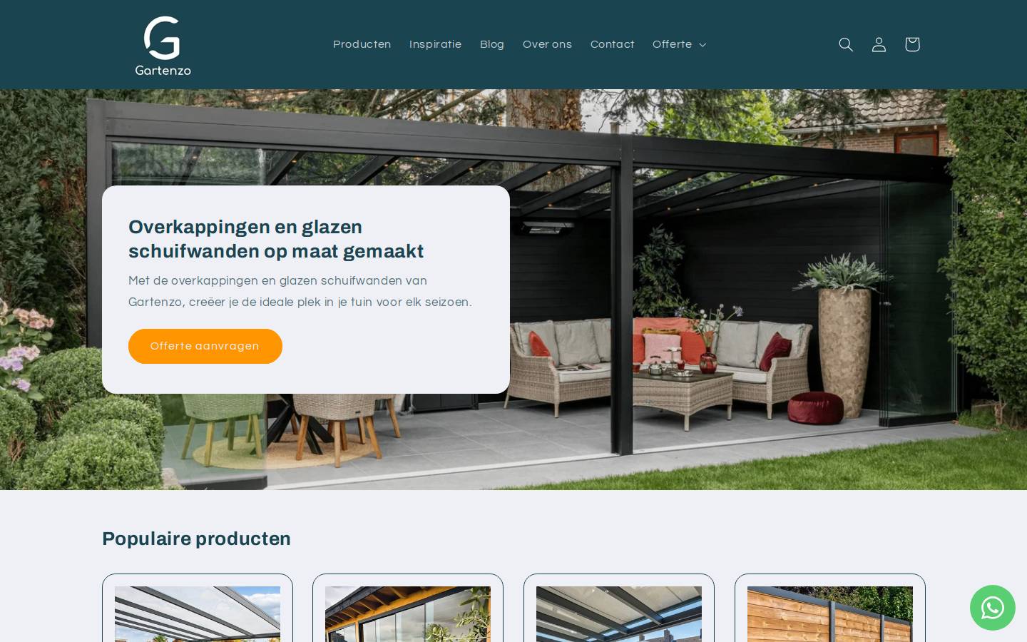 gartenzo.nl homepage screenshot