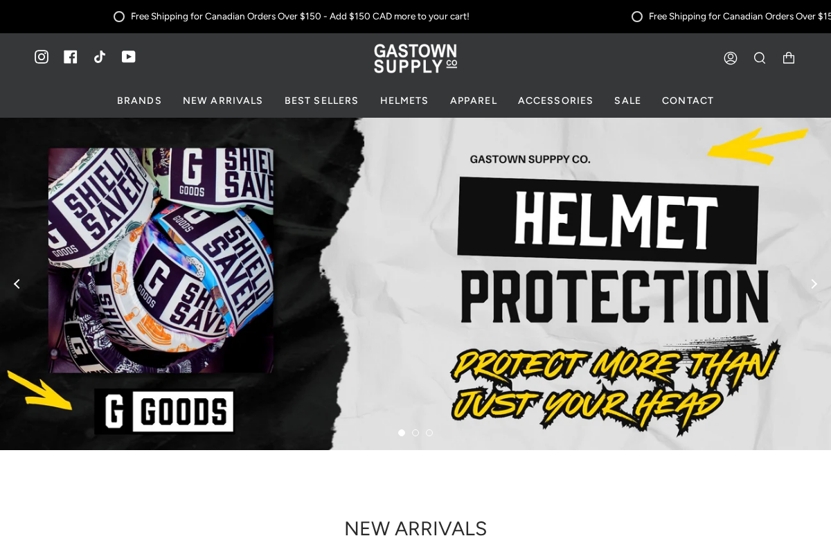 gastownsupplyco.com homepage screenshot