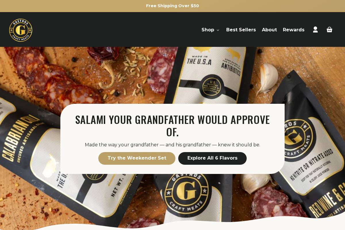 Gastroscraftmeats homepage screenshot