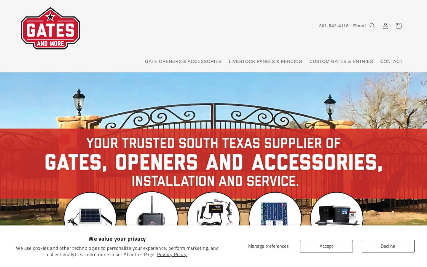 gates-more.com homepage screenshot