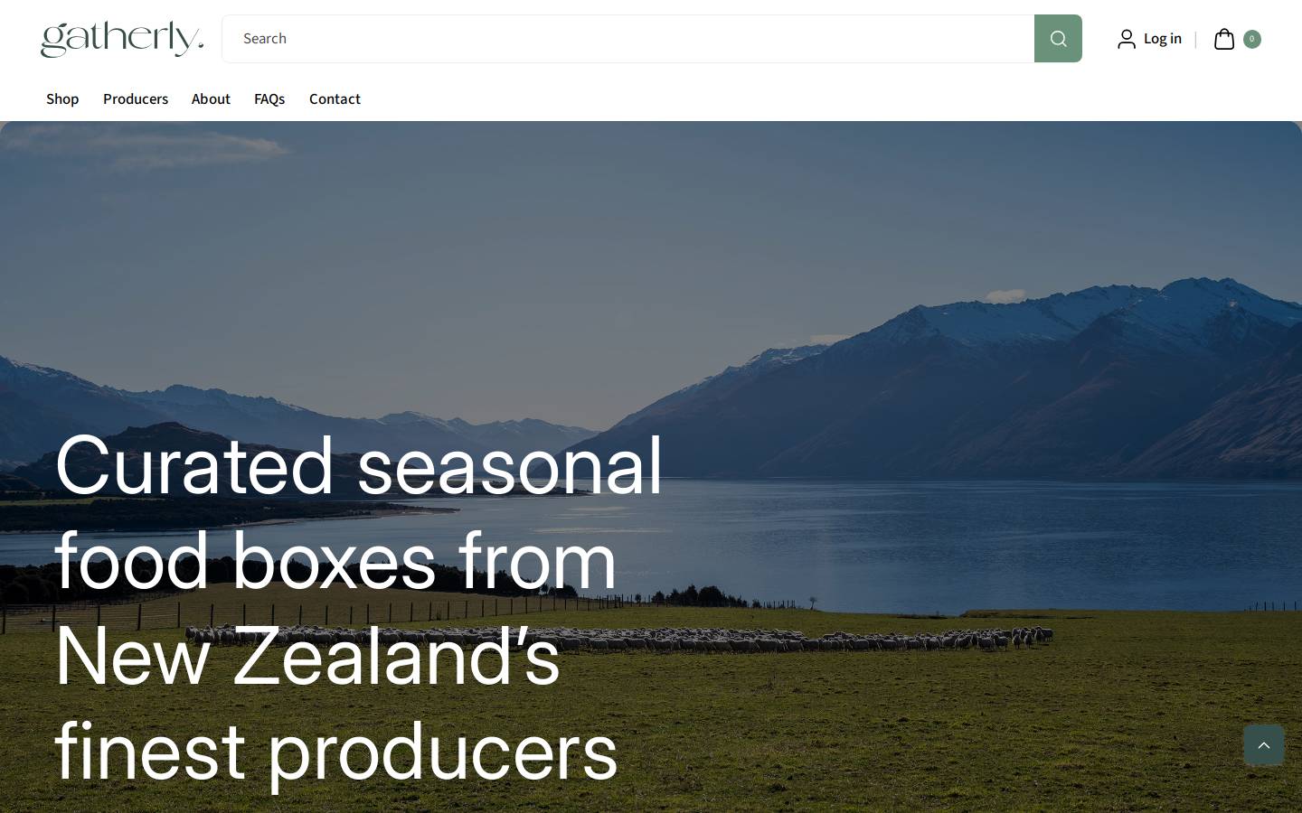 gather.nz homepage screenshot