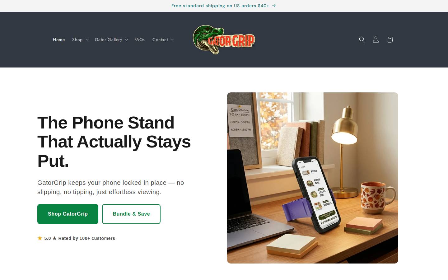 gatorgrip.io homepage screenshot