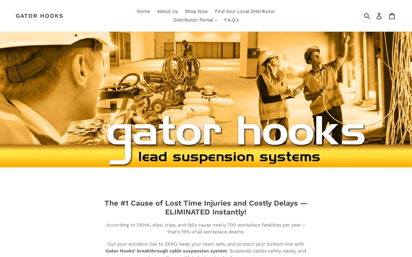 gatorhooks.com homepage screenshot
