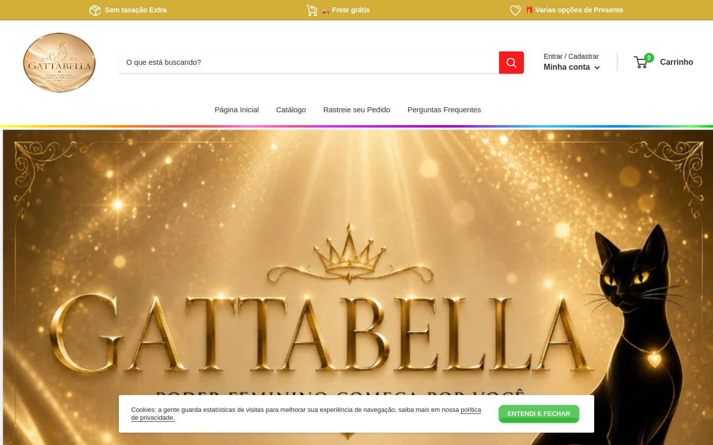 gattabella.com.br homepage screenshot