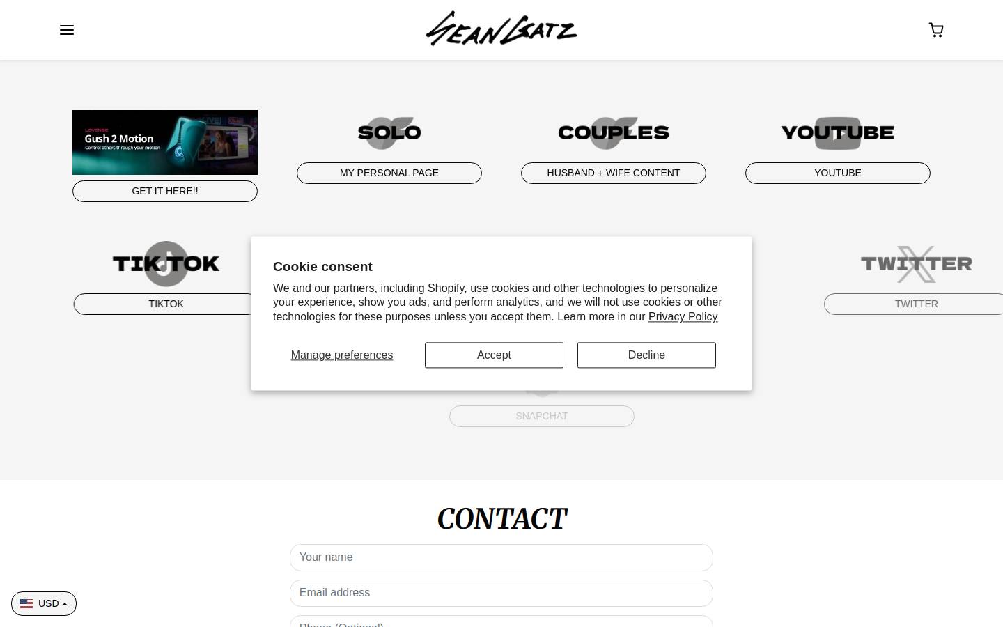 gatz.co homepage screenshot