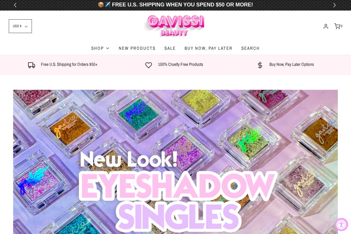 Gavissi Beauty homepage screenshot