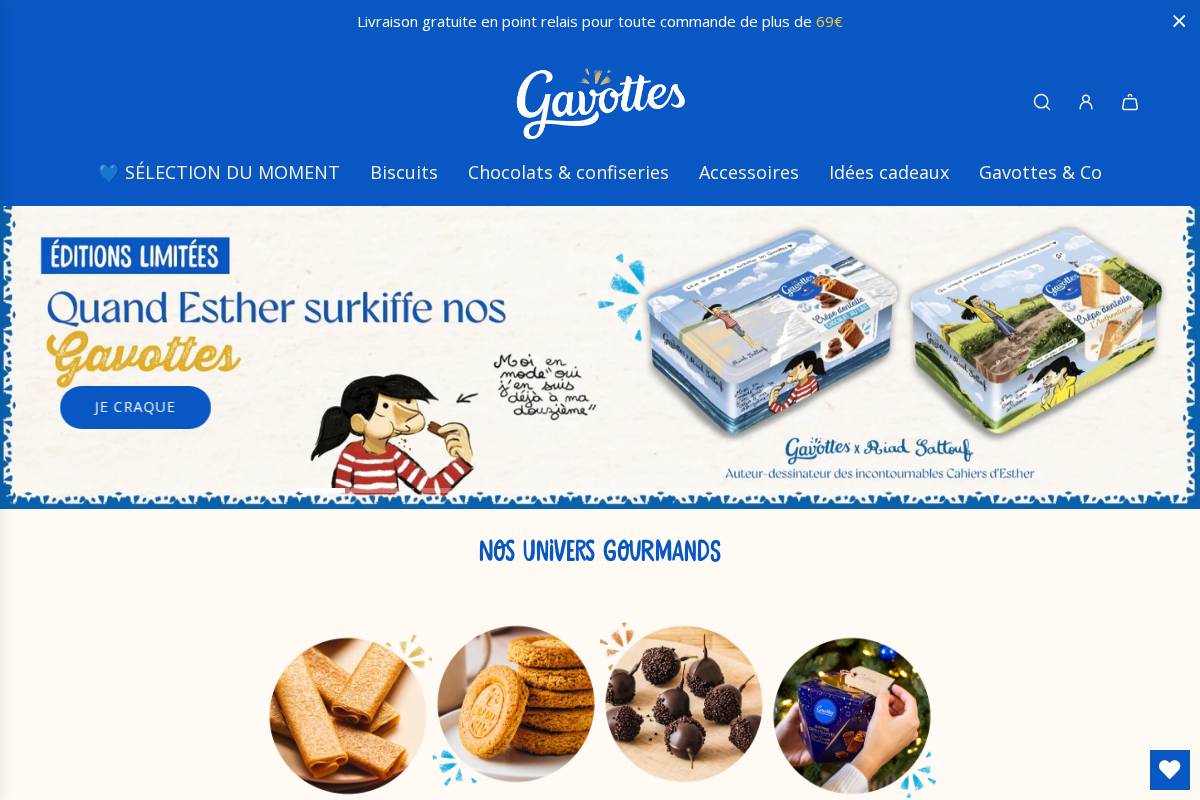 gavottes.fr homepage screenshot