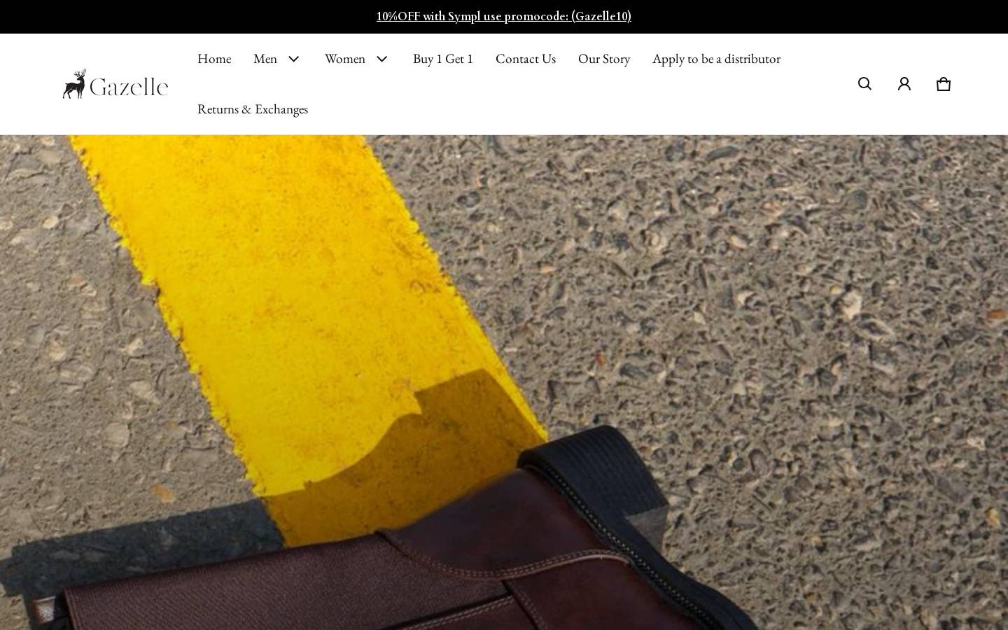 gazellefootwear.com homepage screenshot