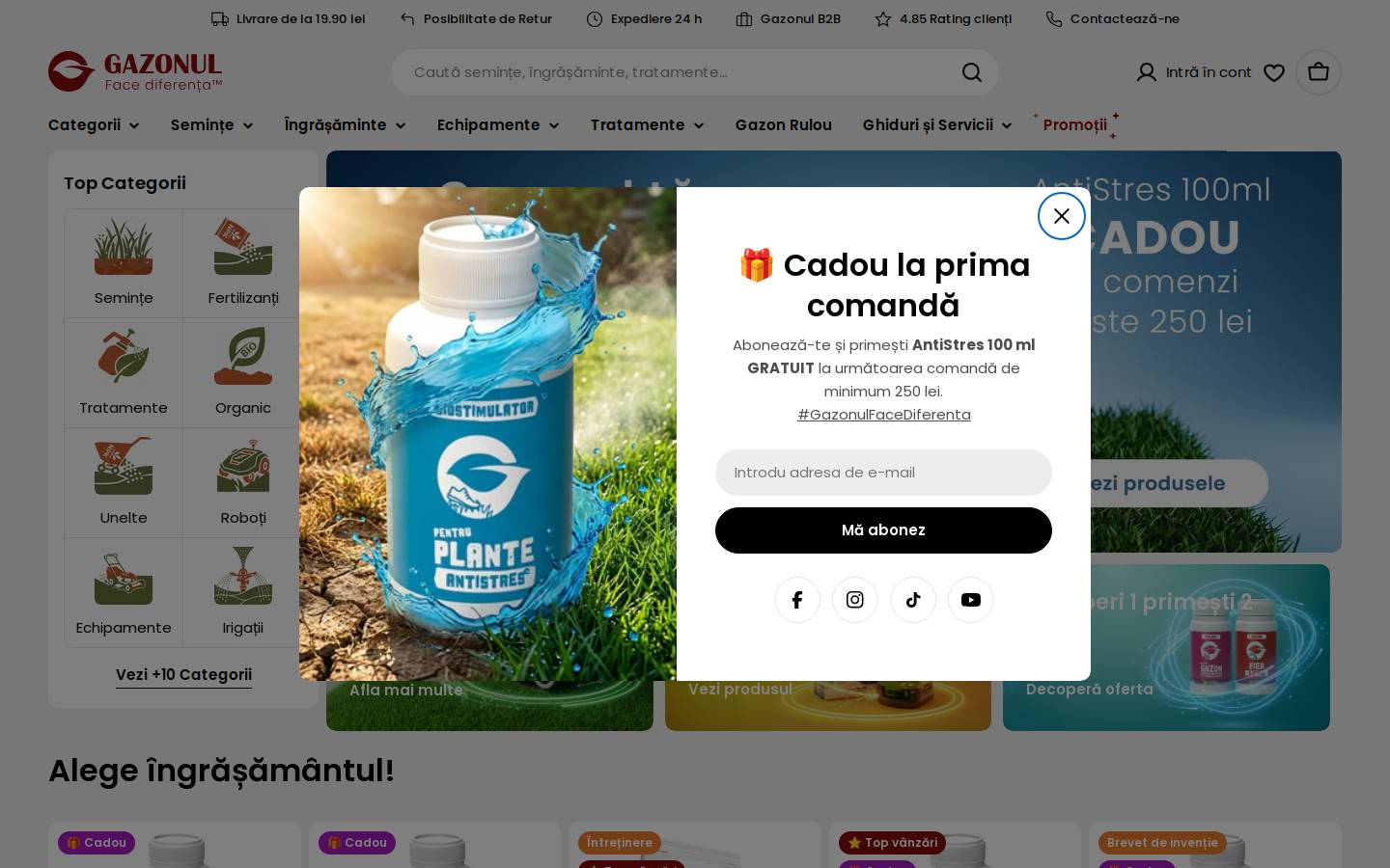 gazonul.ro homepage screenshot