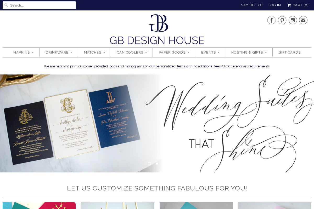 gbdesignhouse.com homepage screenshot