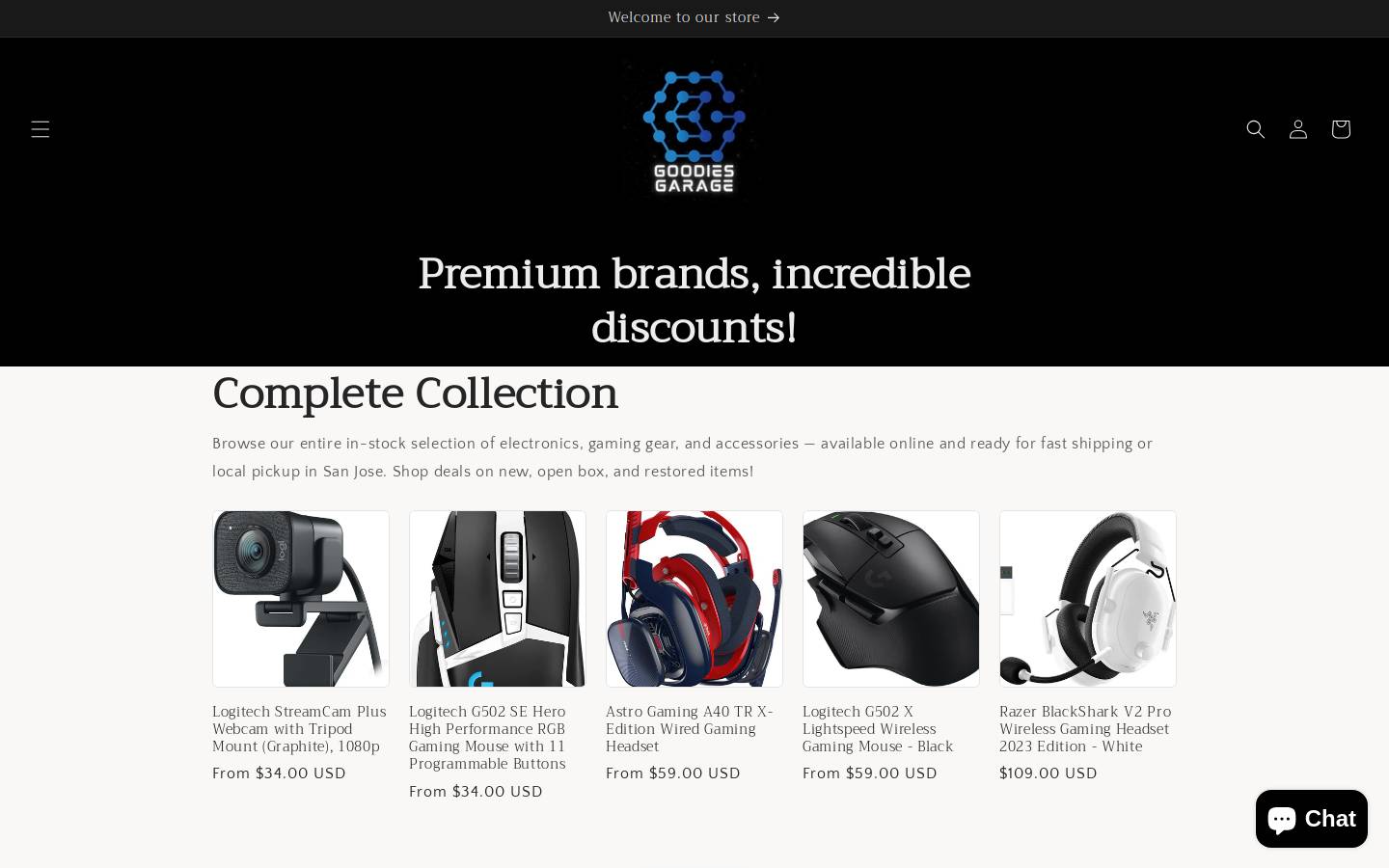 gbgoodie.com homepage screenshot