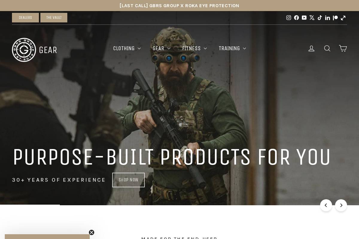 GBRS Group homepage screenshot
