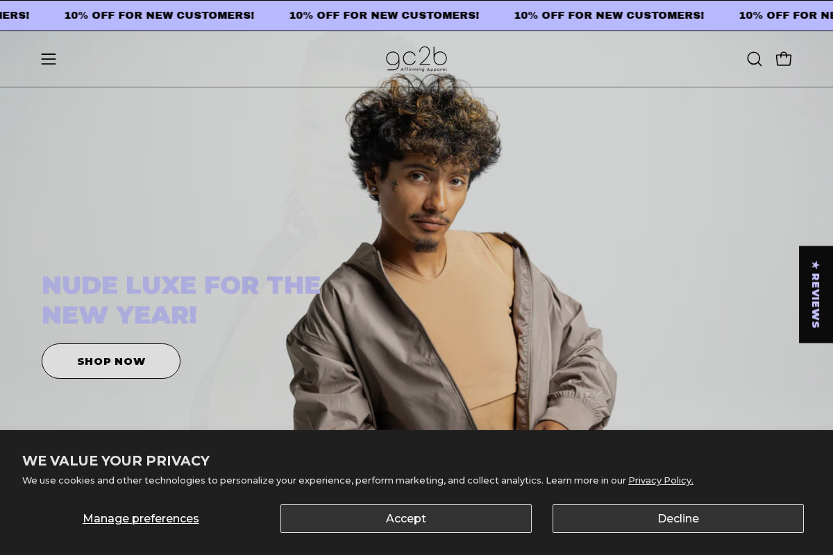 gc2b homepage screenshot