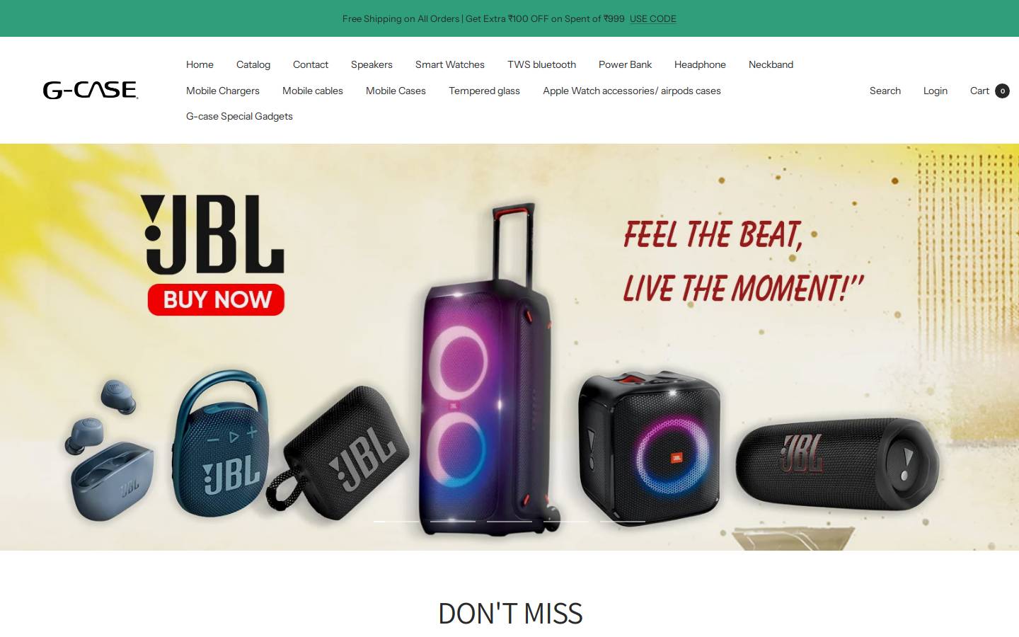gcase.in homepage screenshot