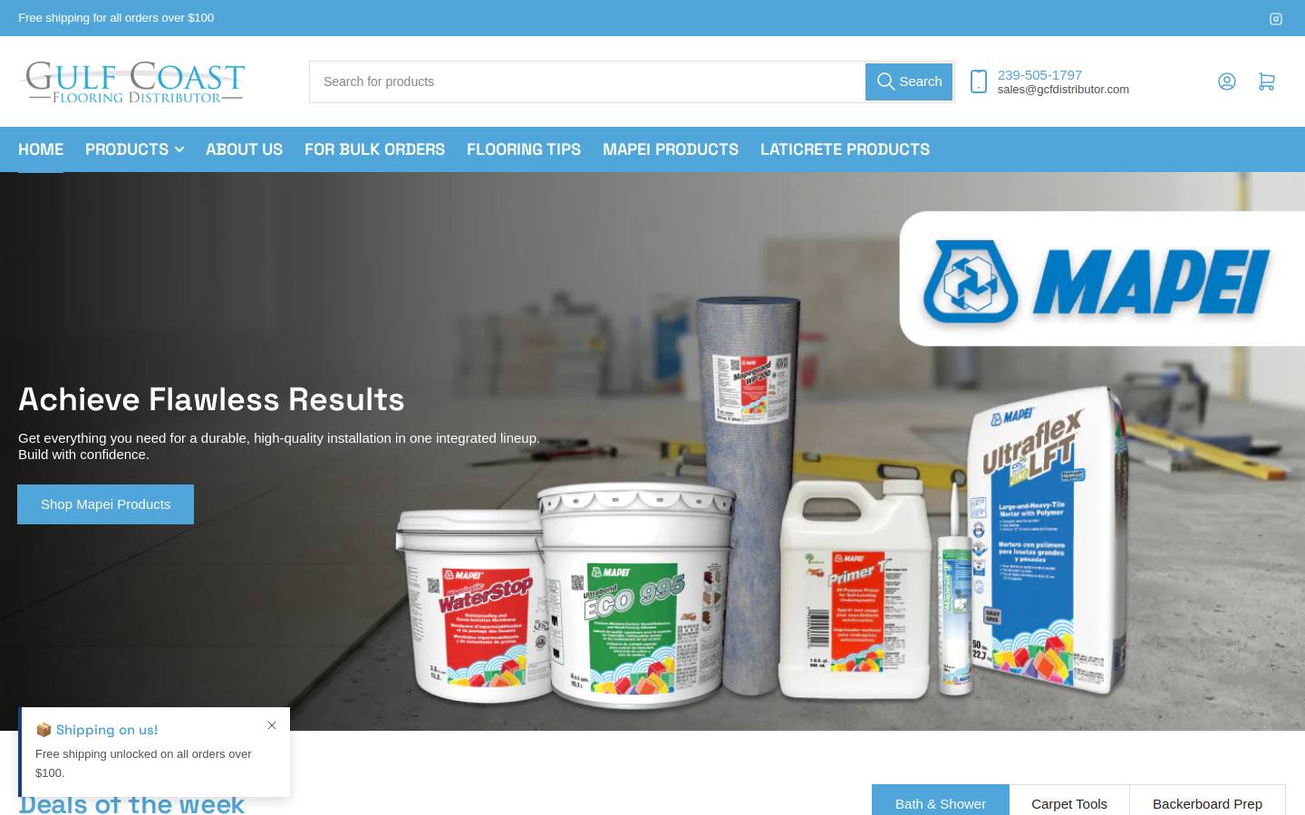 Gcfdistributor homepage screenshot