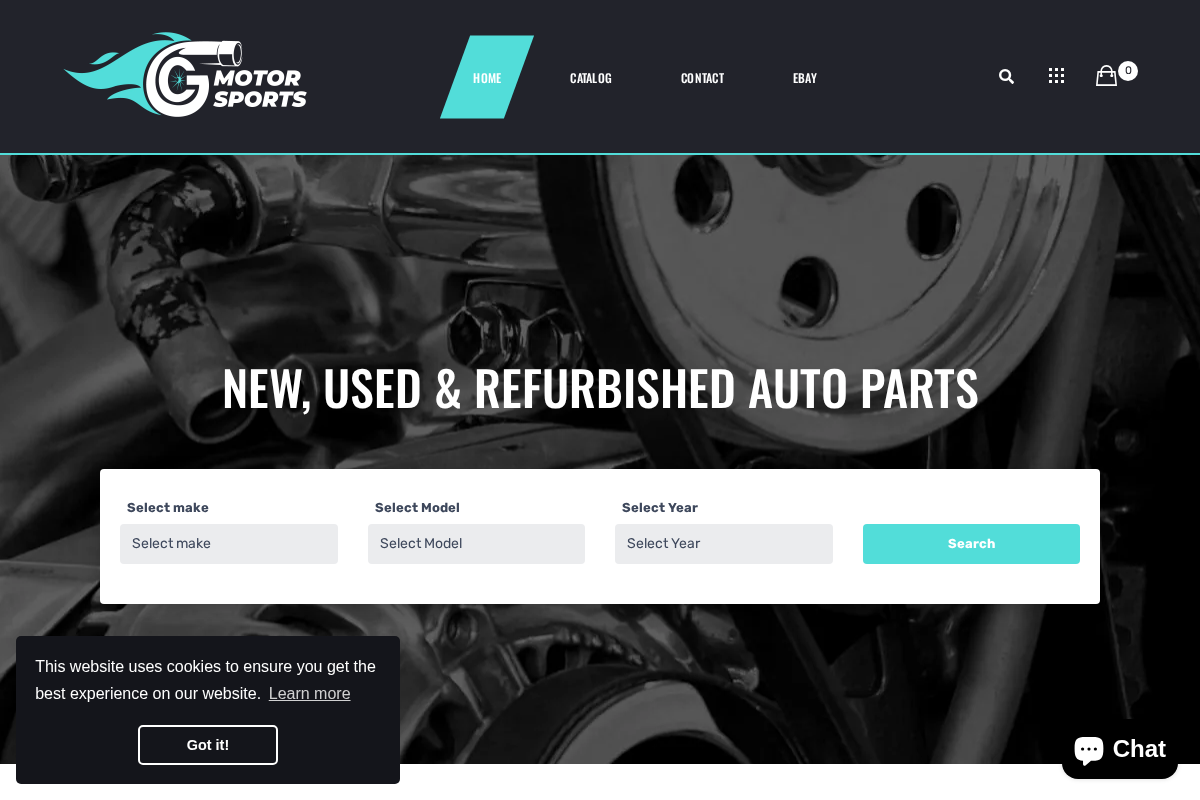 GC Motorsports homepage screenshot