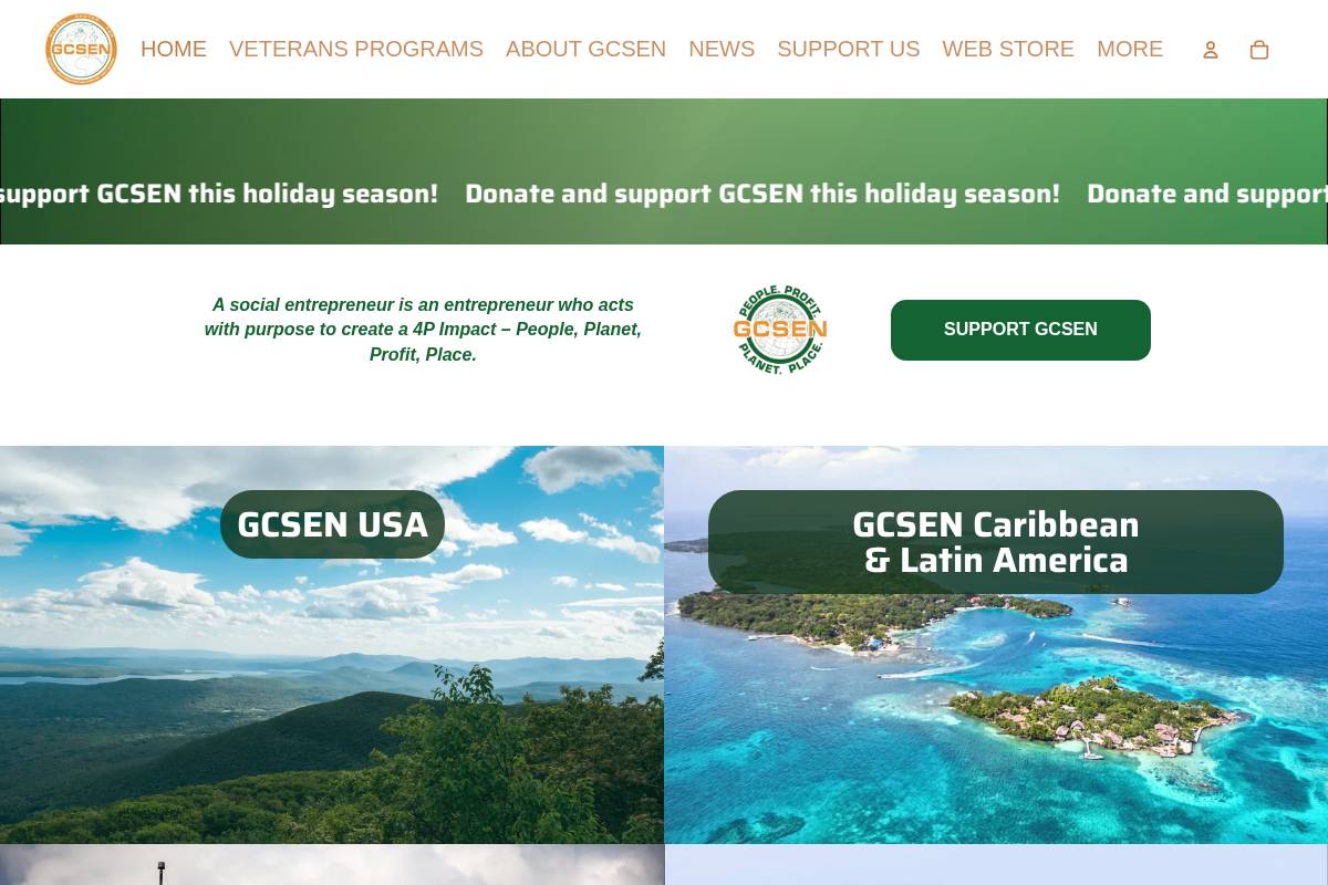 gcsen.org homepage screenshot
