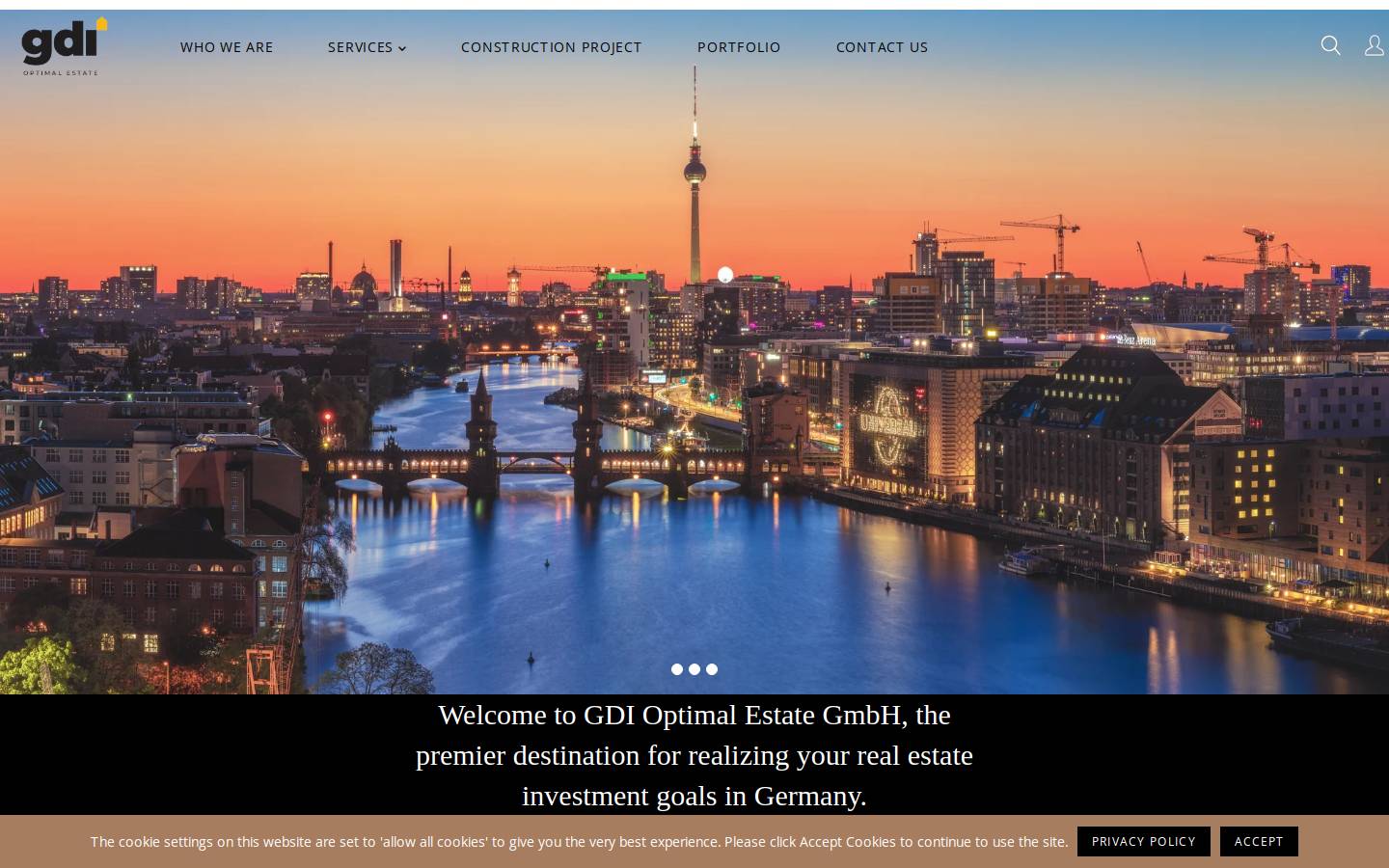 gdi-optimal.estate homepage screenshot