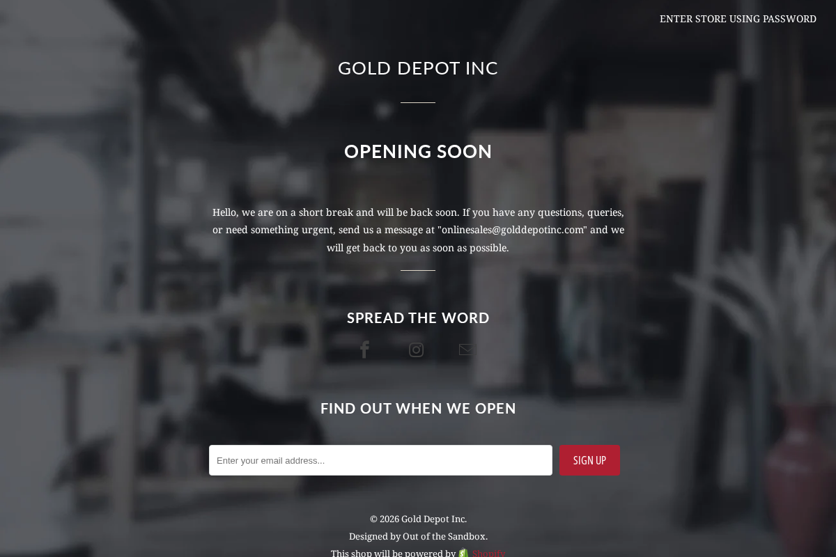 gdinconline.com homepage screenshot