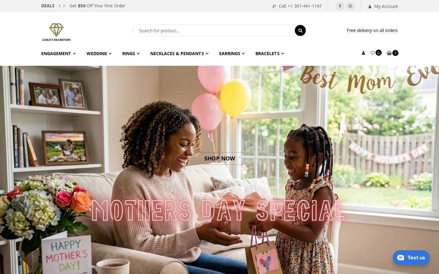 gdjewelers.com homepage screenshot