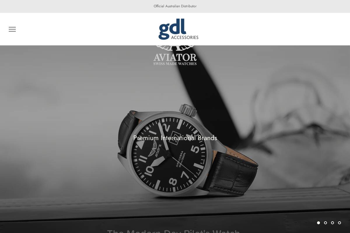 gdlaccessories.com.au homepage screenshot