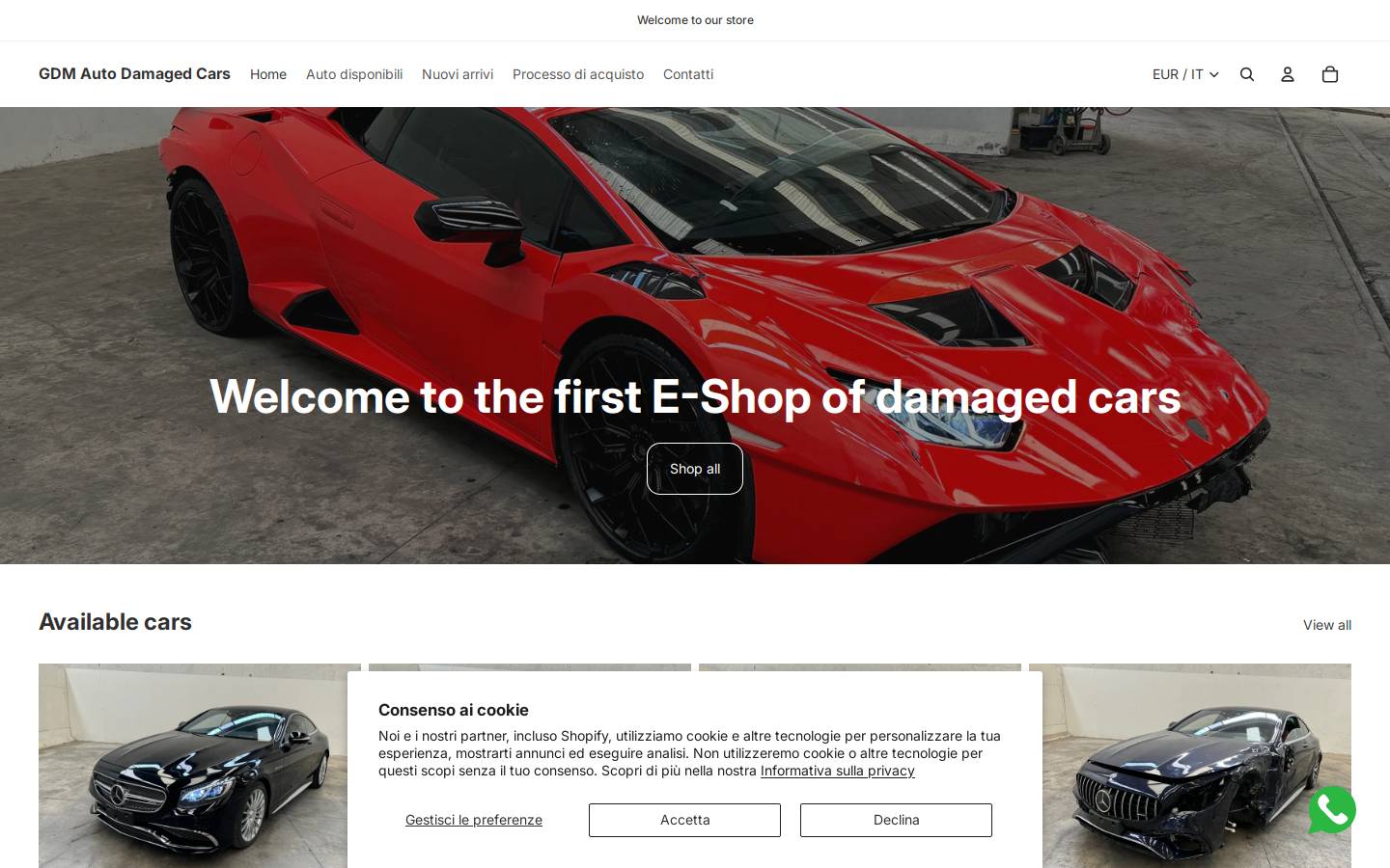gdmautosrl.com homepage screenshot