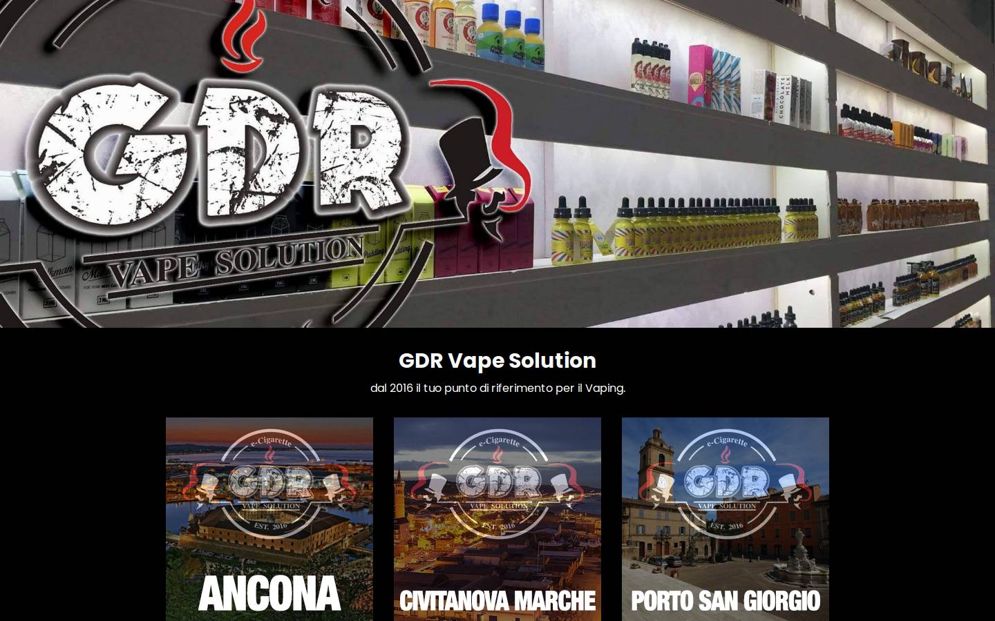gdrvape.it homepage screenshot