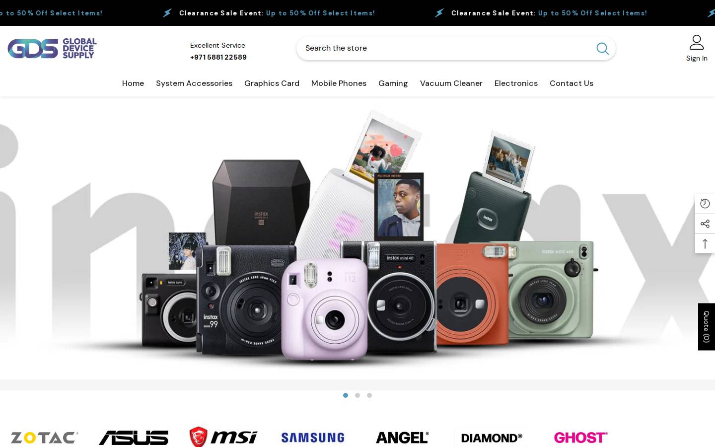 gdstrade.com homepage screenshot