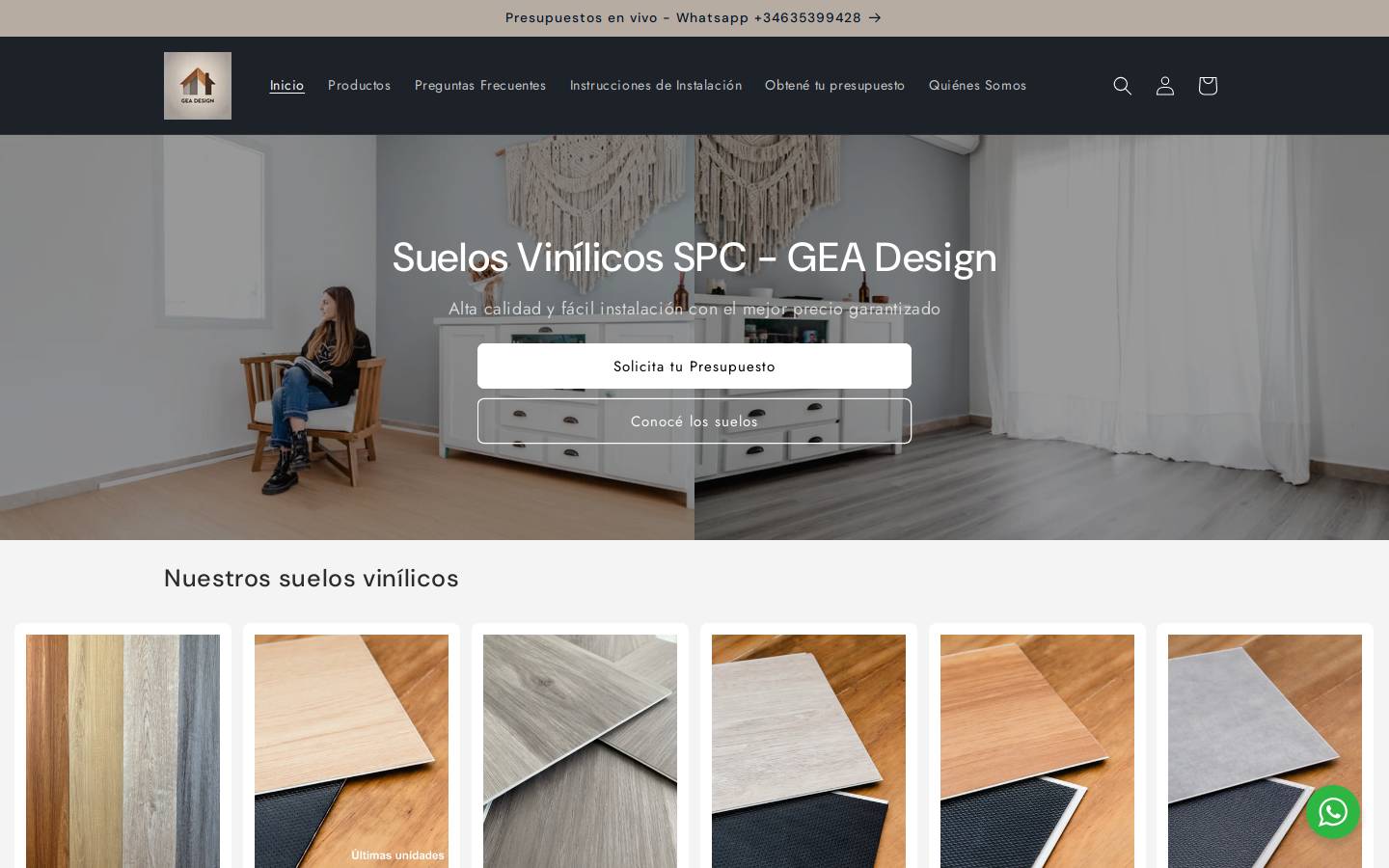 geadesign.es homepage screenshot