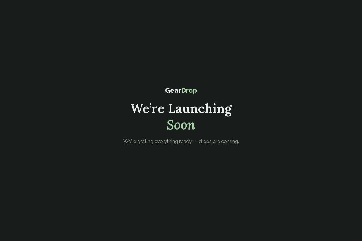 geardropsa.co.za homepage screenshot