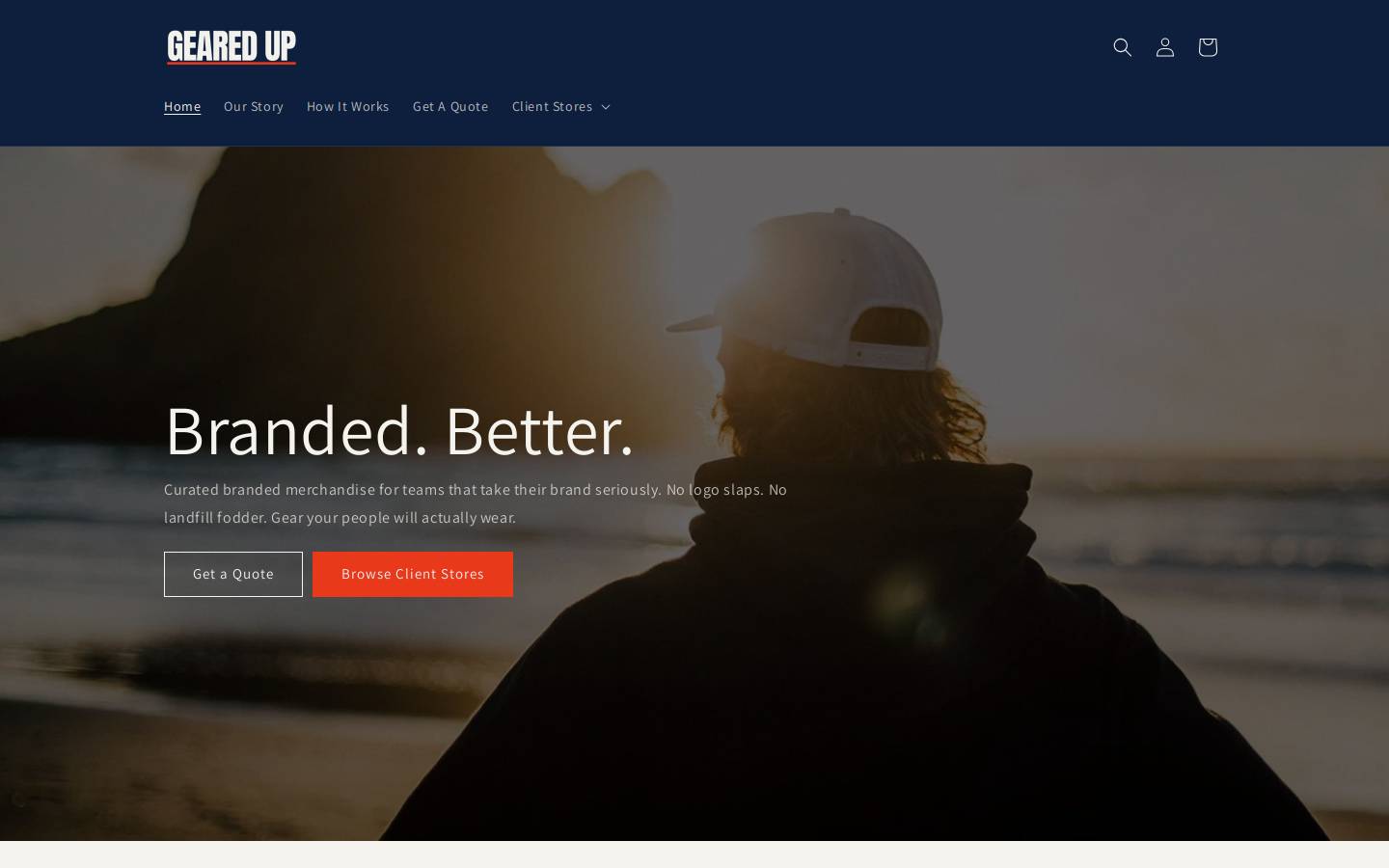 gearedup.ca homepage screenshot