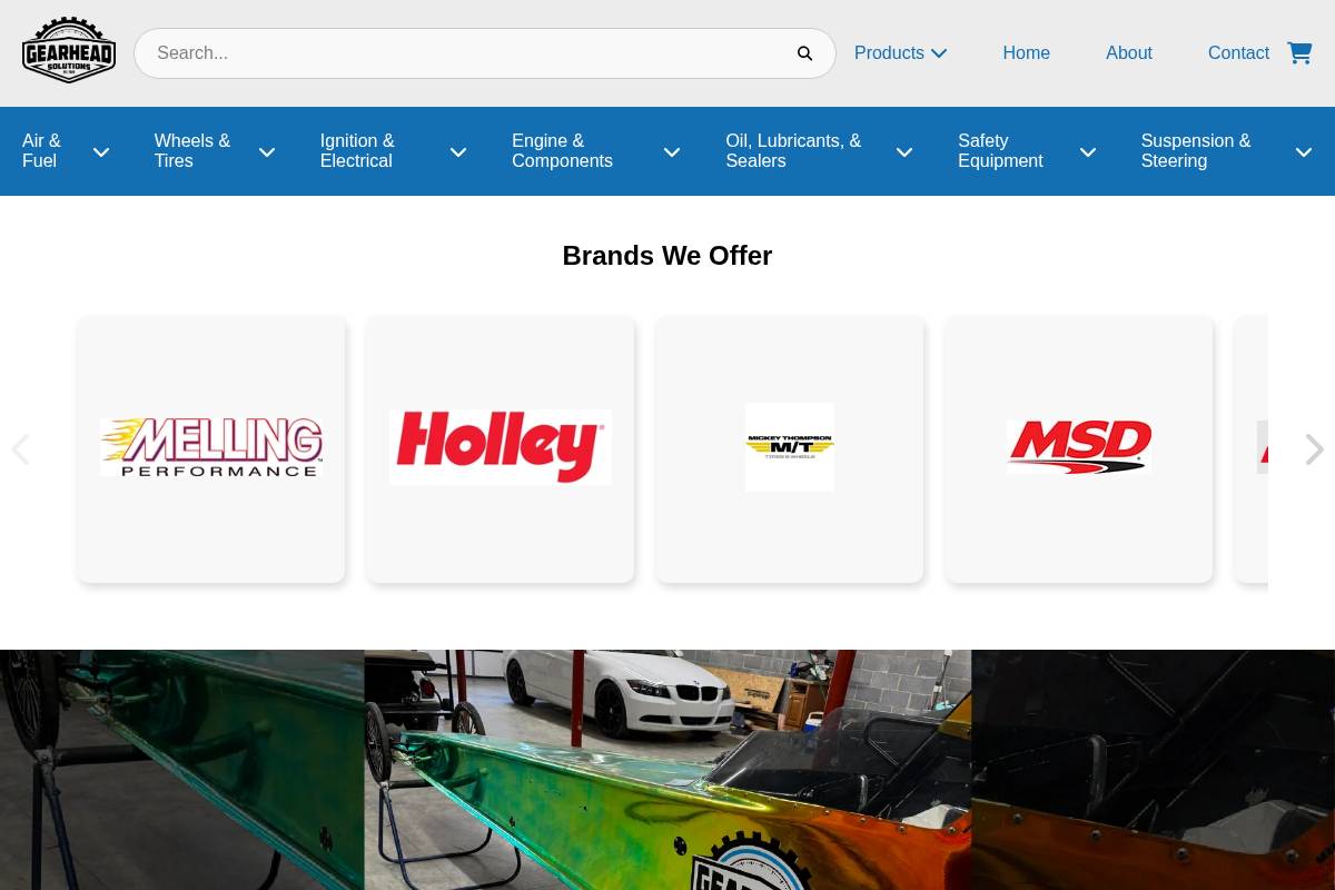 gearheadsolutions.com homepage screenshot